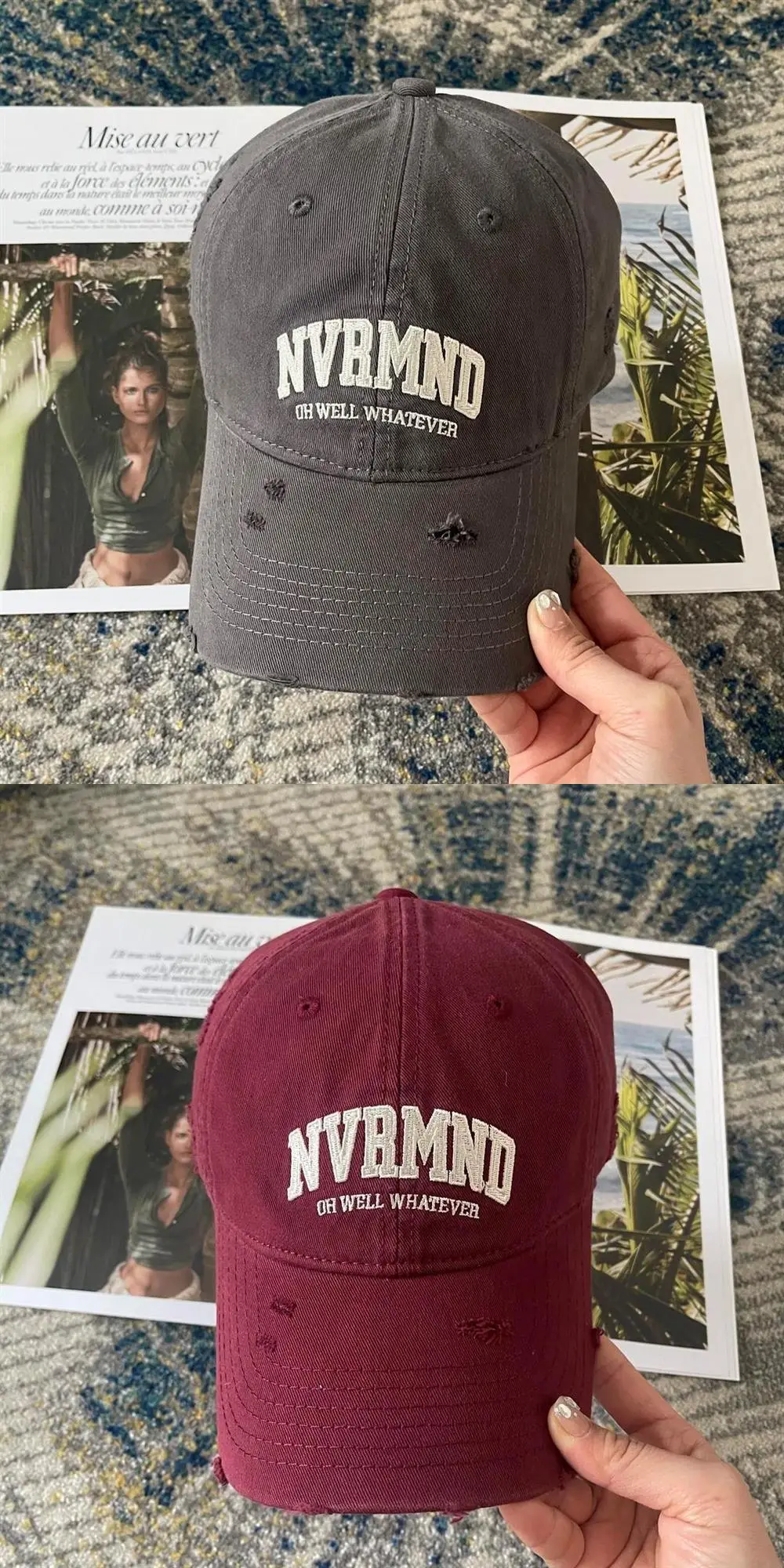NVMOND Distressed Hat for Men Women Baseball Cap — feature 8