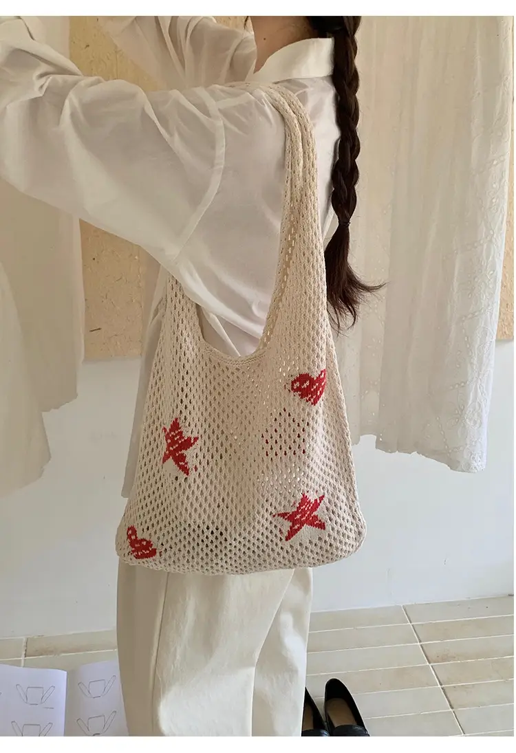 Blue Star Embroidered Crossbody Bag for Women — feature 13