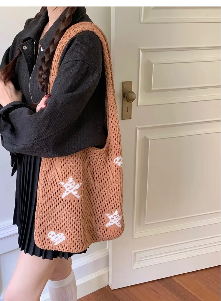 Blue Star Embroidered Crossbody Bag for Women — feature 16
