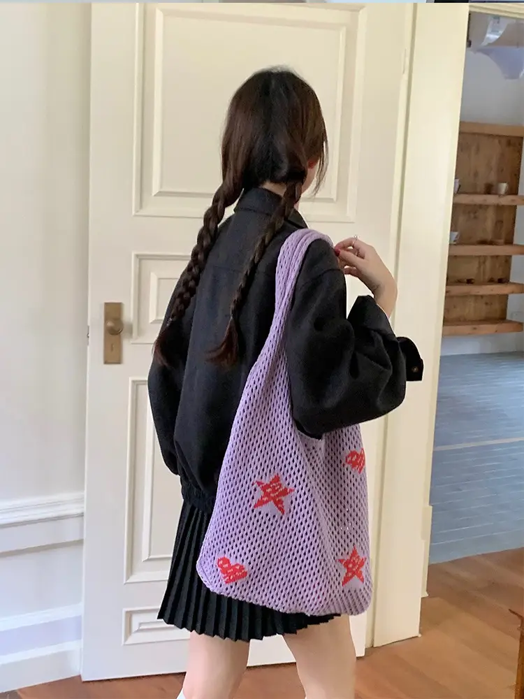 Blue Star Embroidered Crossbody Bag for Women — feature 18