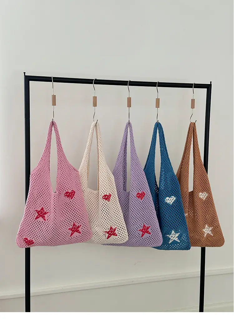 Blue Star Embroidered Crossbody Bag for Women — feature 21