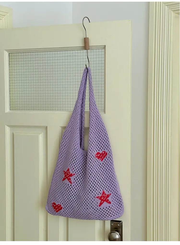 Blue Star Embroidered Crossbody Bag for Women — feature 25
