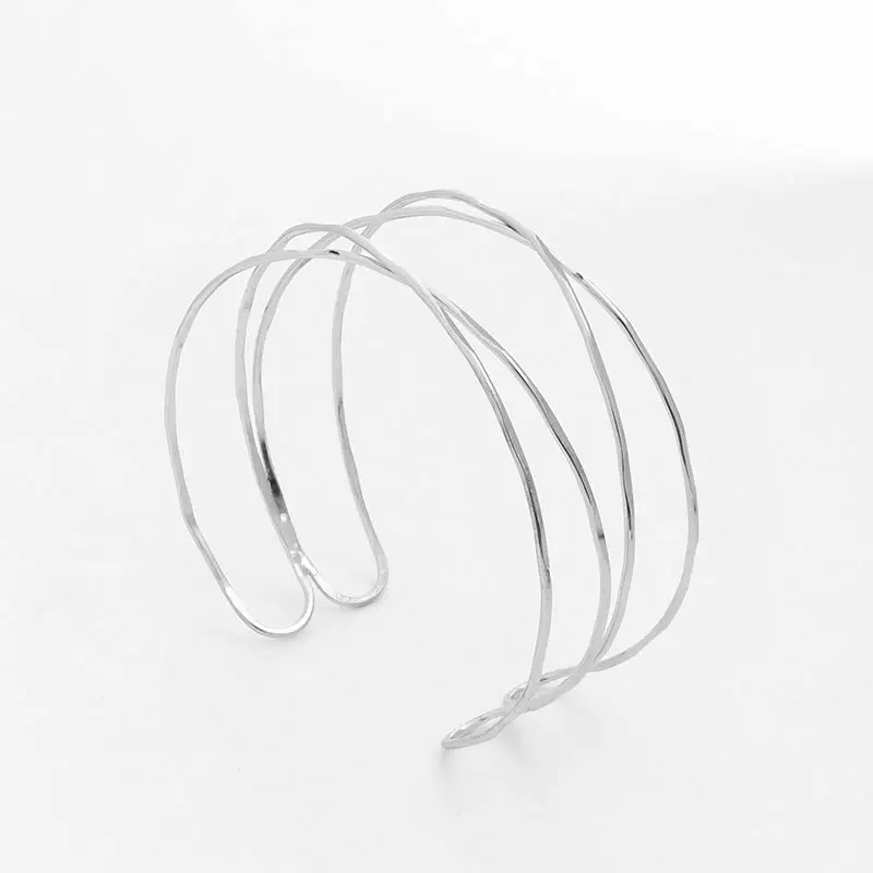Amazon Europe and the United States cross-border wholesale hollow multi-layer cross fashion exaggerated personality arm ring opening adjustable bracelet