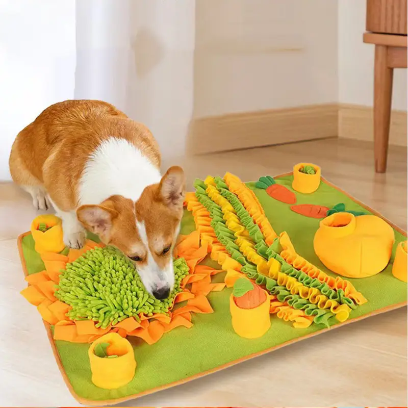 New Pet Sniffing Mat to Expend Dog Energy, Hide Cat Treats to Relieve Boredom, Pet Food Leakage Toy