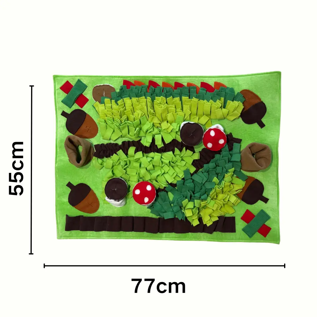 New Pet Sniffing Mat to Expend Dog Energy, Hide Cat Treats to Relieve Boredom, Pet Food Leakage Toy