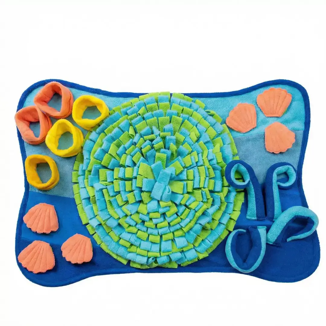New Pet Sniffing Mat to Expend Dog Energy, Hide Cat Treats to Relieve Boredom, Pet Food Leakage Toy