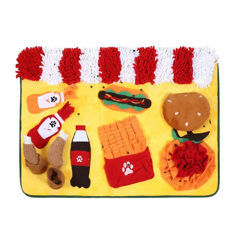 New Pet Sniffing Mat to Expend Dog Energy, Hide Cat Treats to Relieve Boredom, Pet Food Leakage Toy