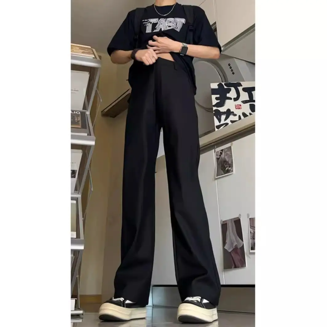 Men Black Straight Dipper Track Suit Spring Summer