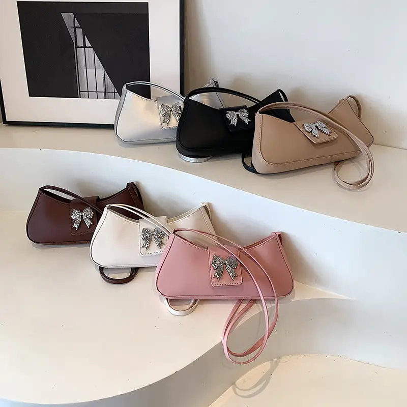 Women's Beige Butterfly Zipper Shoulder Bag - Image 10