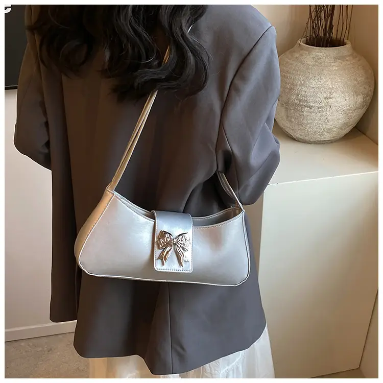 Women's Beige Butterfly Zipper Shoulder Bag — feature 10