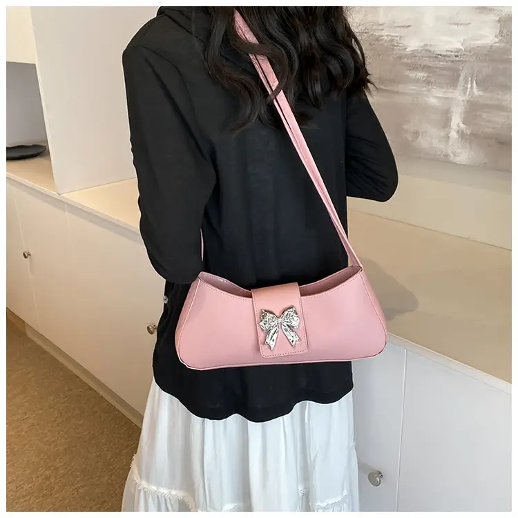 Women's Beige Butterfly Zipper Shoulder Bag — feature 11