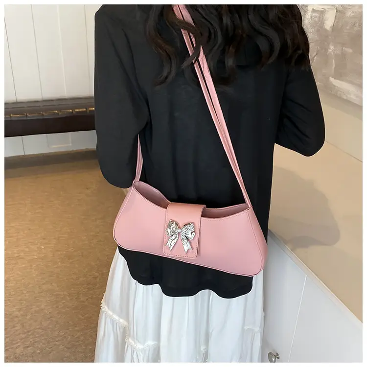 Women's Beige Butterfly Zipper Shoulder Bag — feature 12