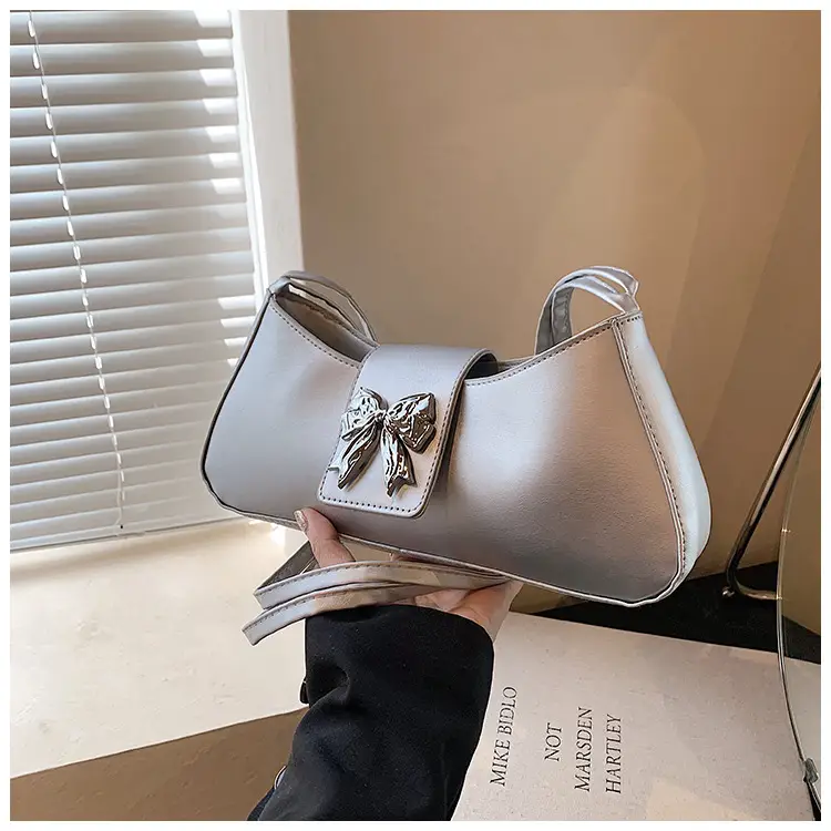 Women's Beige Butterfly Zipper Shoulder Bag — feature 17