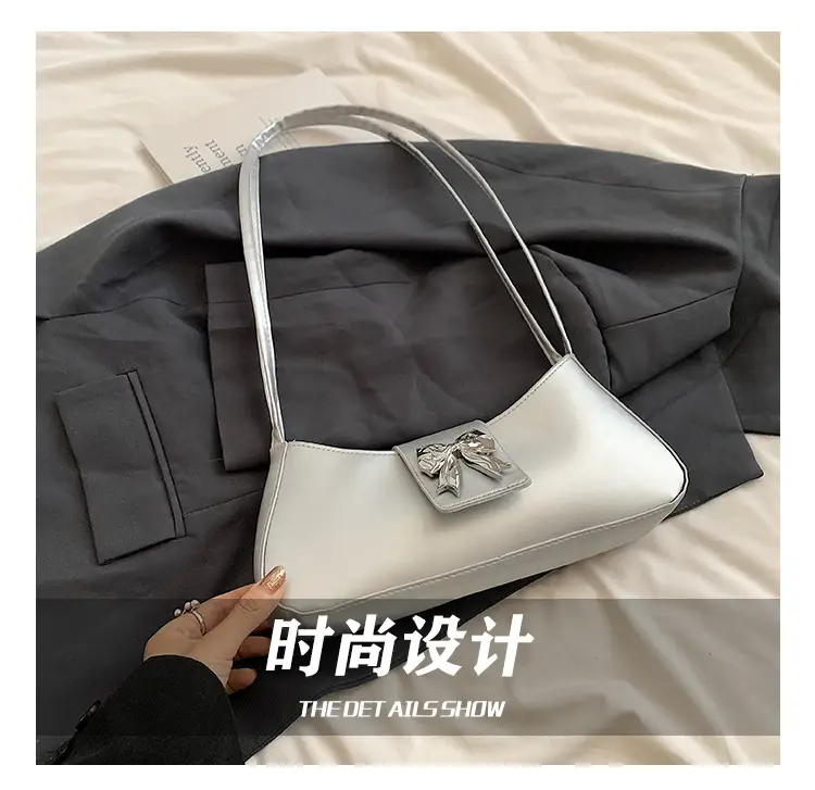 Women's Beige Butterfly Zipper Shoulder Bag — feature 4