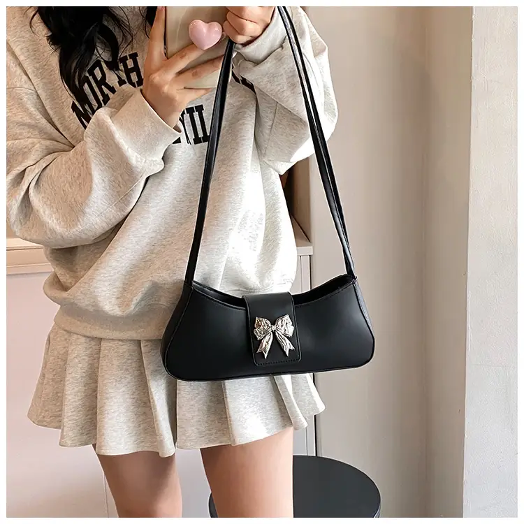 Women's Beige Butterfly Zipper Shoulder Bag — feature 8