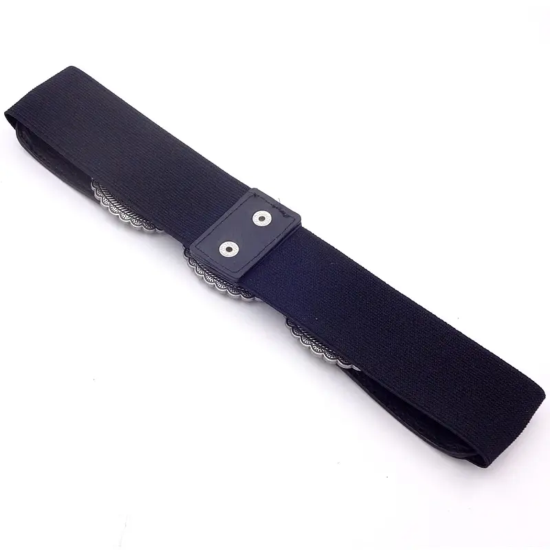 Women's Navy Waist Seal Belt with Coat - Image 2