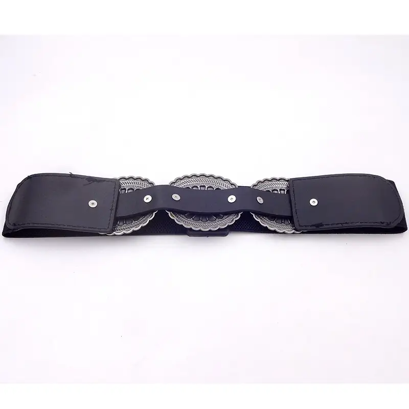 Women's Navy Waist Seal Belt with Coat — feature 2