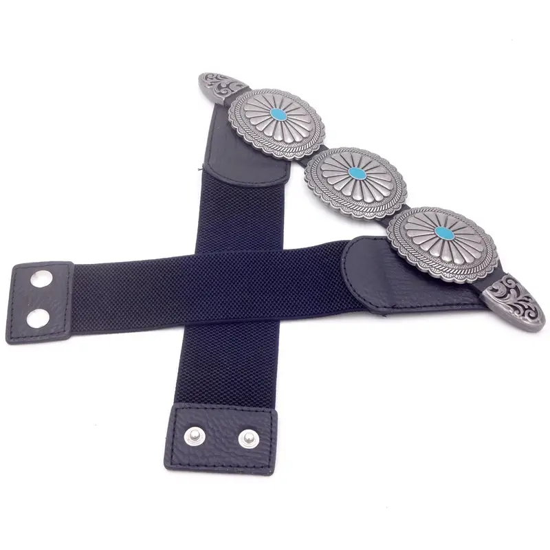 Women's Navy Waist Seal Belt with Coat — feature 6
