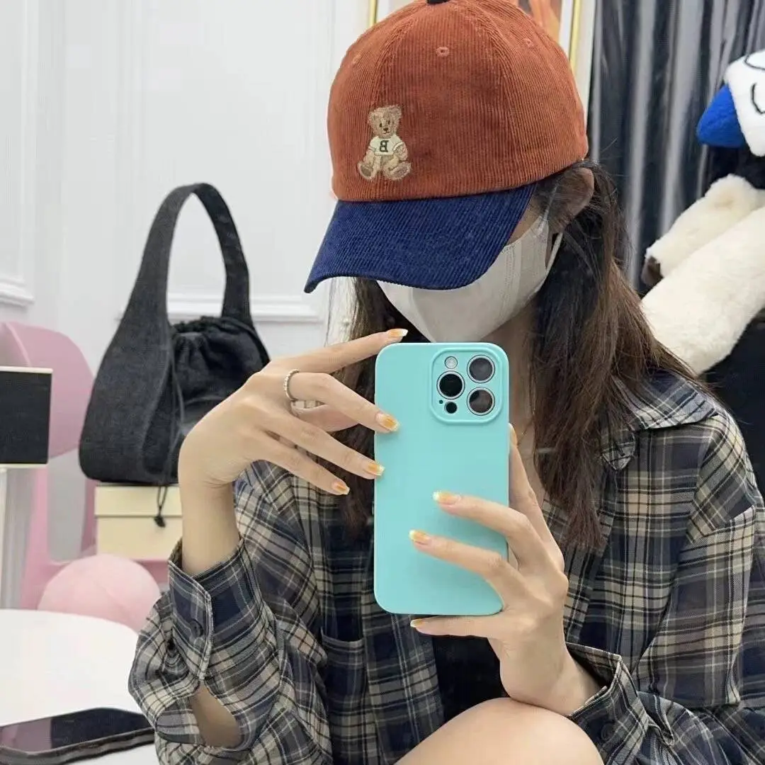 Japanese Style Cartoon Bear Cap for Women Beige Spring Autumn — feature 2