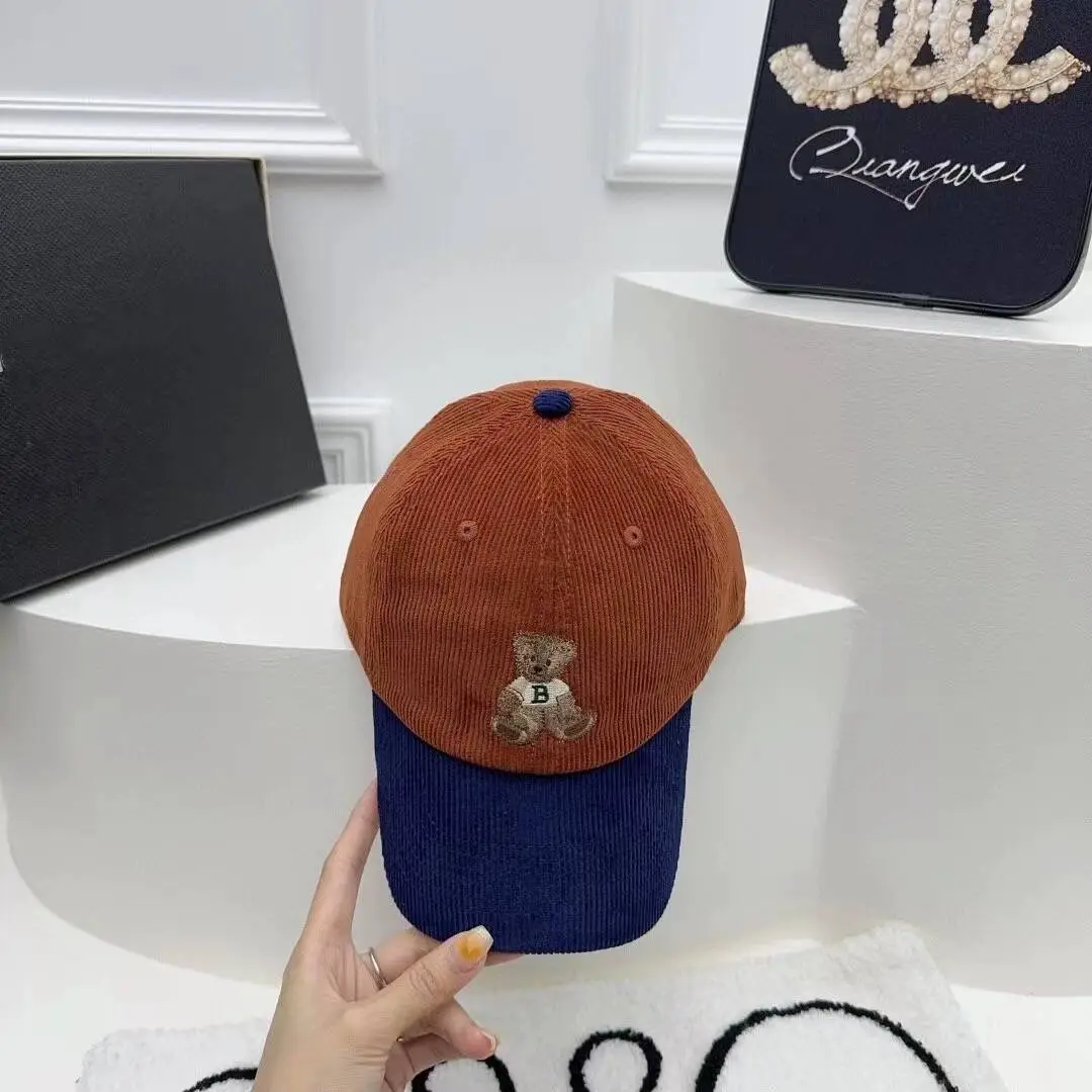 Japanese Style Cartoon Bear Cap for Women Beige Spring Autumn — feature 6