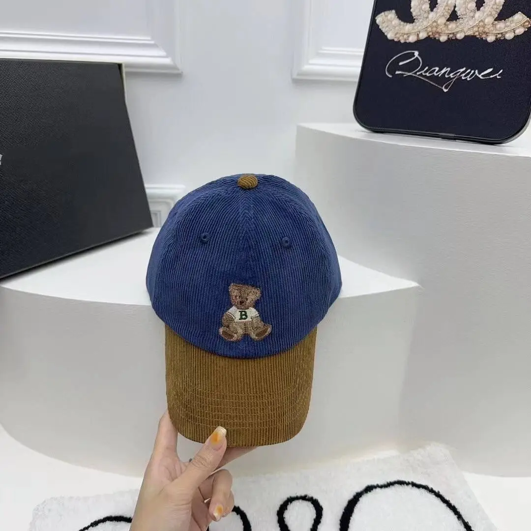 Japanese Style Cartoon Bear Cap for Women Beige Spring Autumn — feature 8
