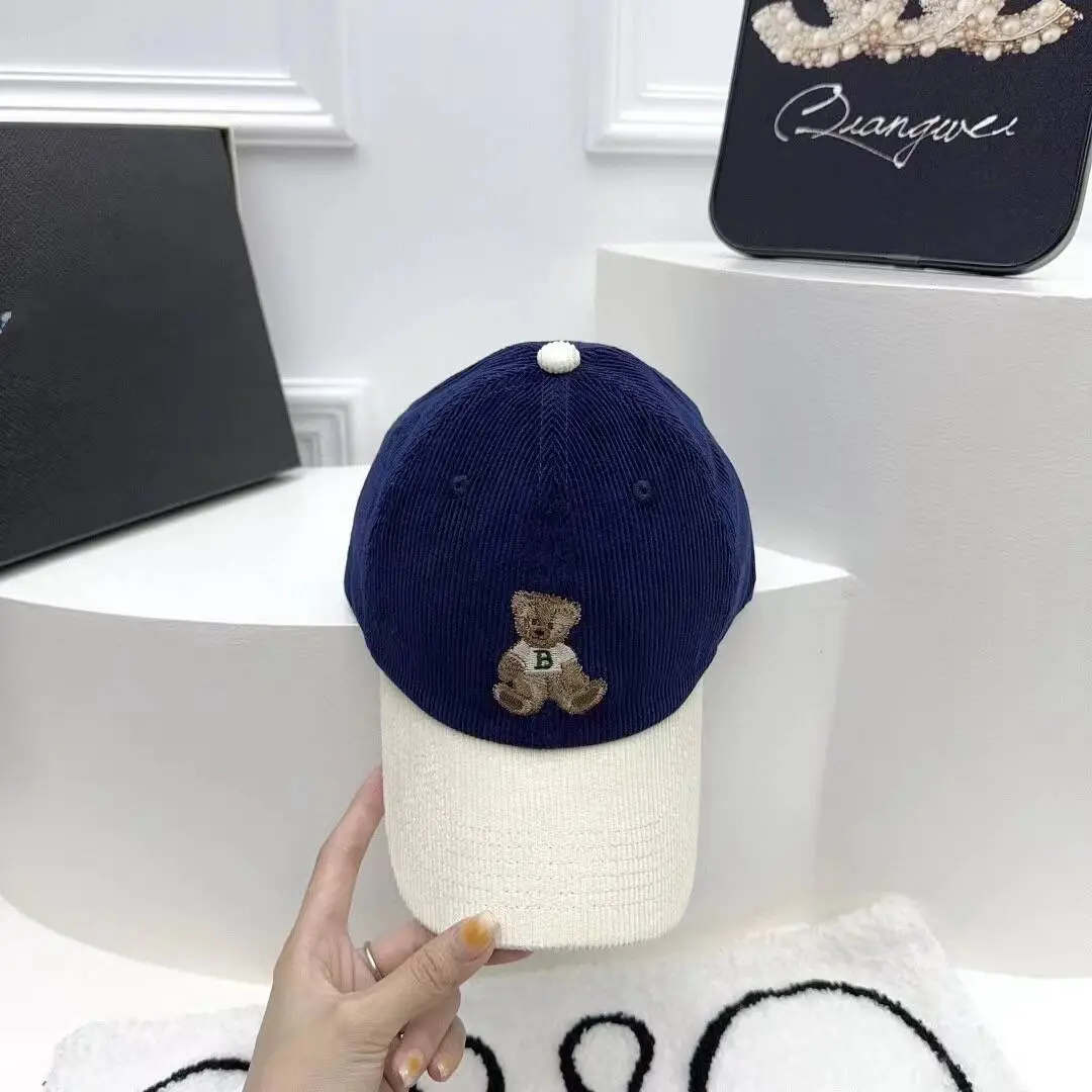 Japanese Style Cartoon Bear Cap for Women Beige Spring Autumn — feature 9