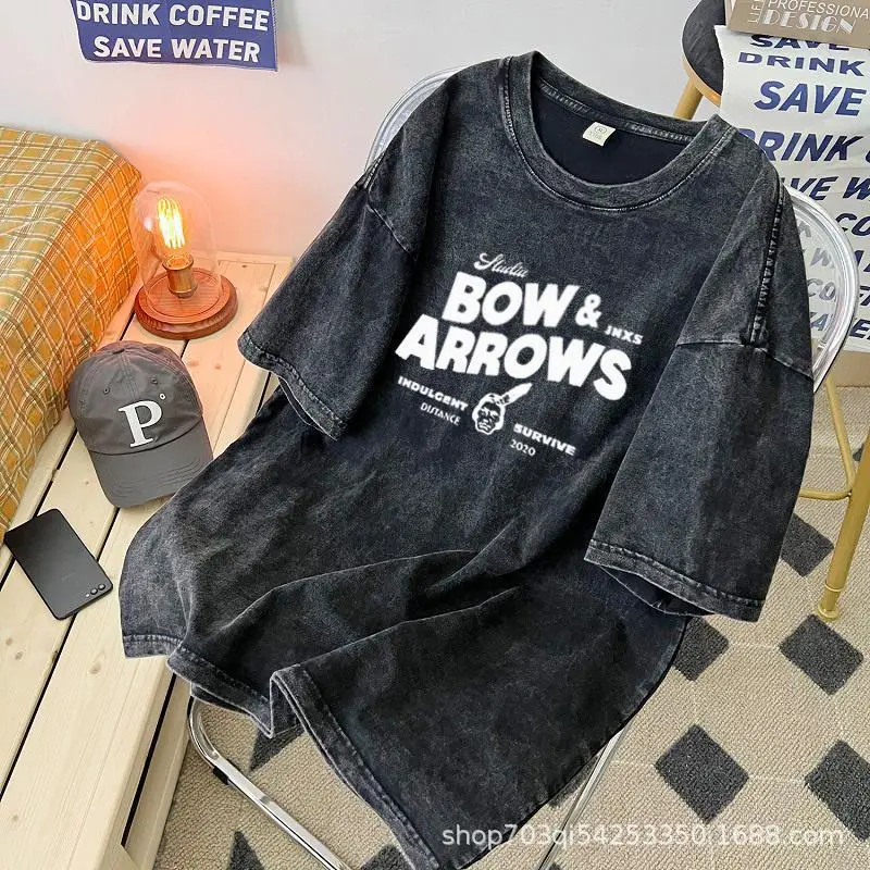 Men Bow & Arrows Washable T-Shirt Black — feature 10