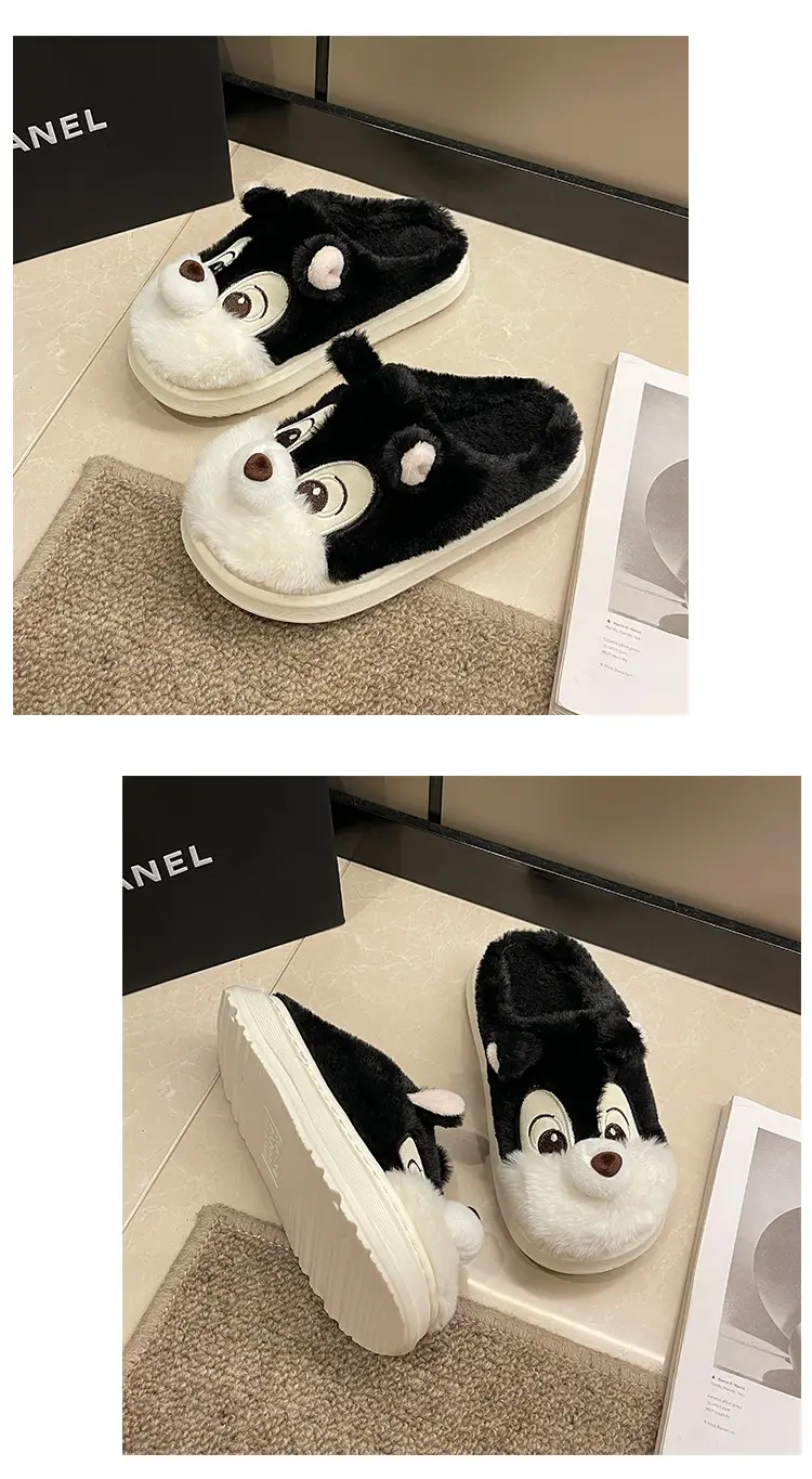 Winter new cartoon squirrel cotton slippers home cotton slippers student fashion home cartoon cotton slippers wholesale — feature 12