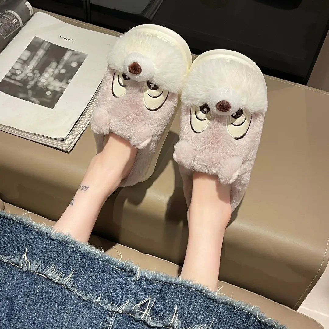 Winter new cartoon squirrel cotton slippers home cotton slippers student fashion home cartoon cotton slippers wholesale - Image 2