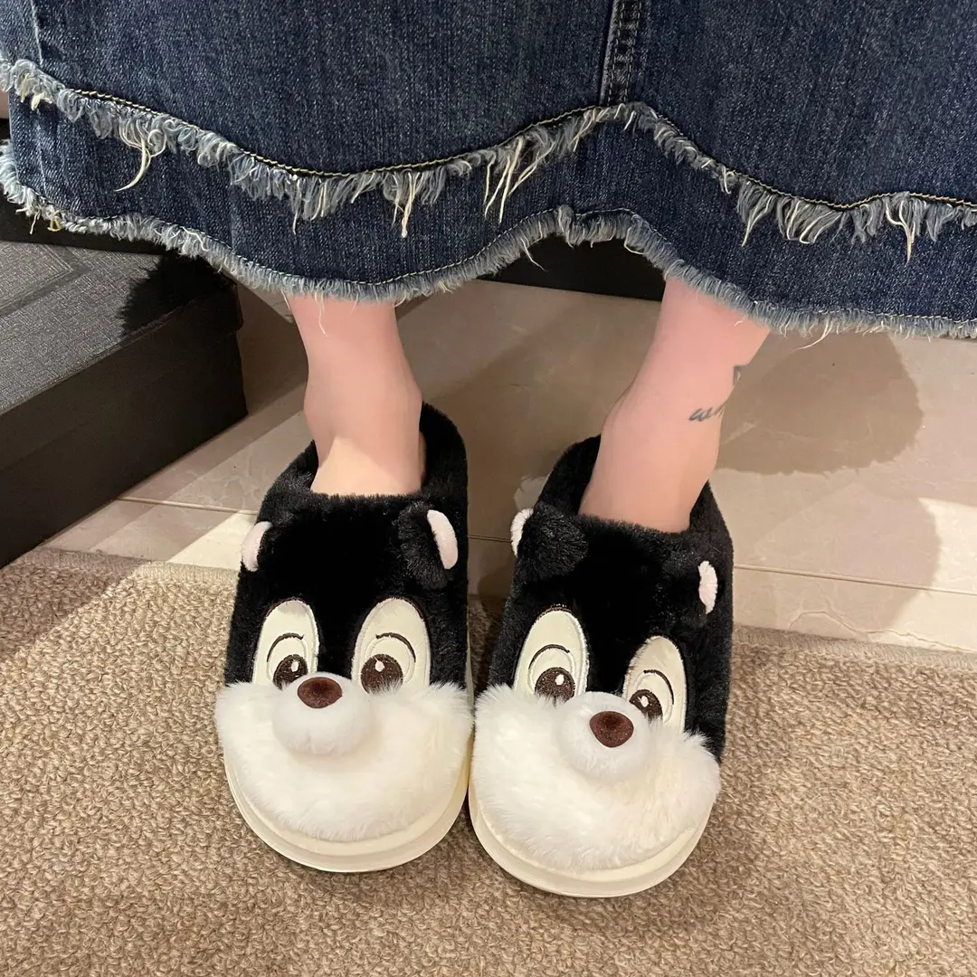 Winter new cartoon squirrel cotton slippers home cotton slippers student fashion home cartoon cotton slippers wholesale - Image 3