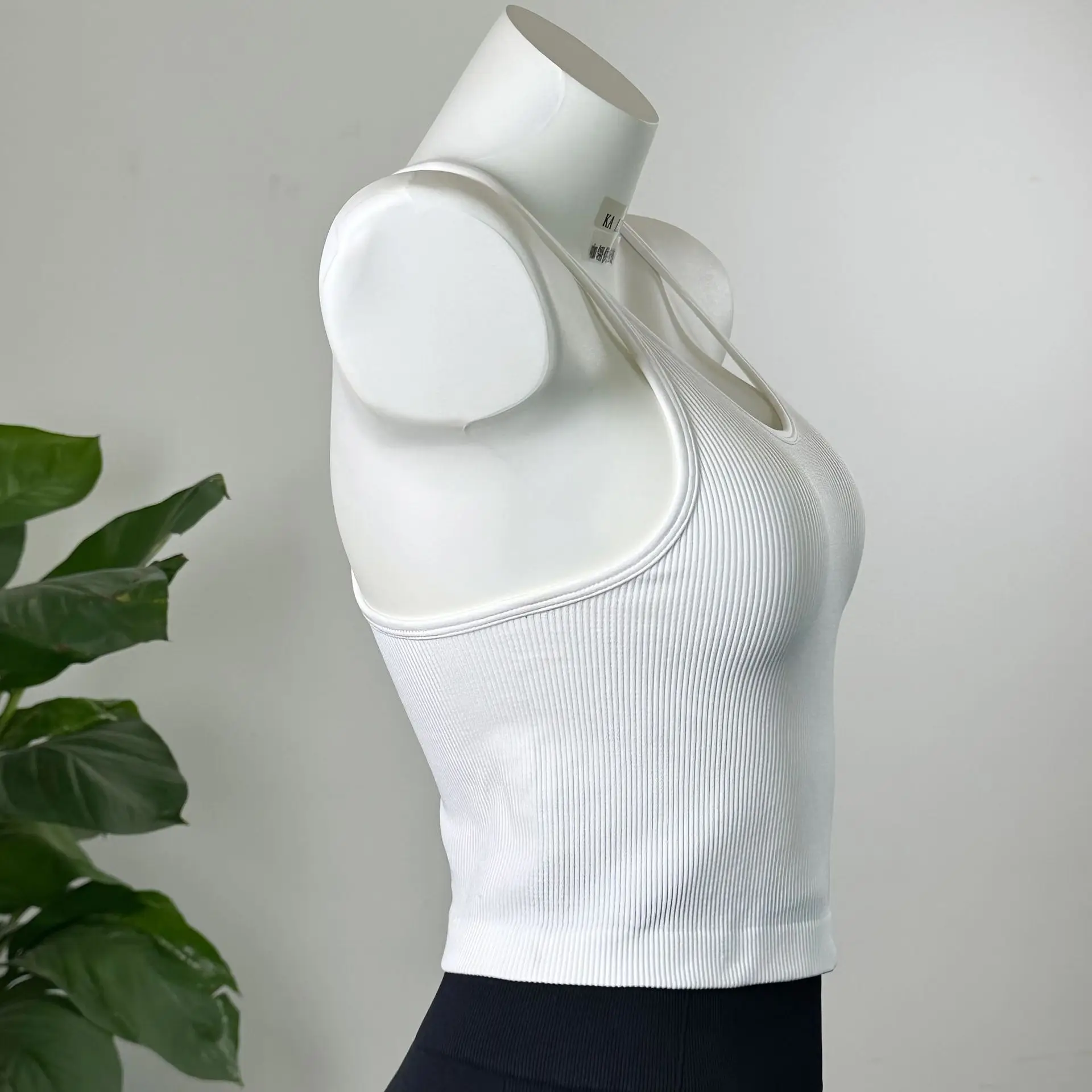 White Slim Fit Sports Vest for Women — feature 13