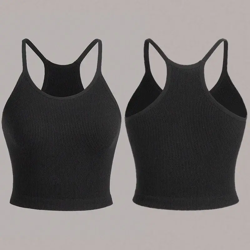 White Slim Fit Sports Vest for Women