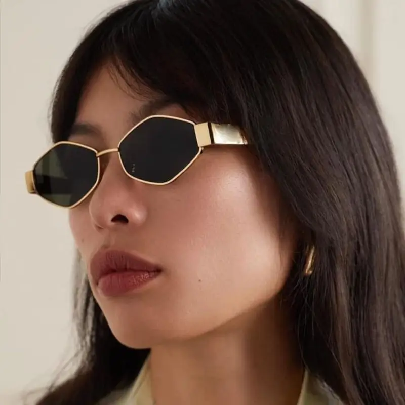 Women's Silver Gray Diamond Sunglasses for Summer — feature 11