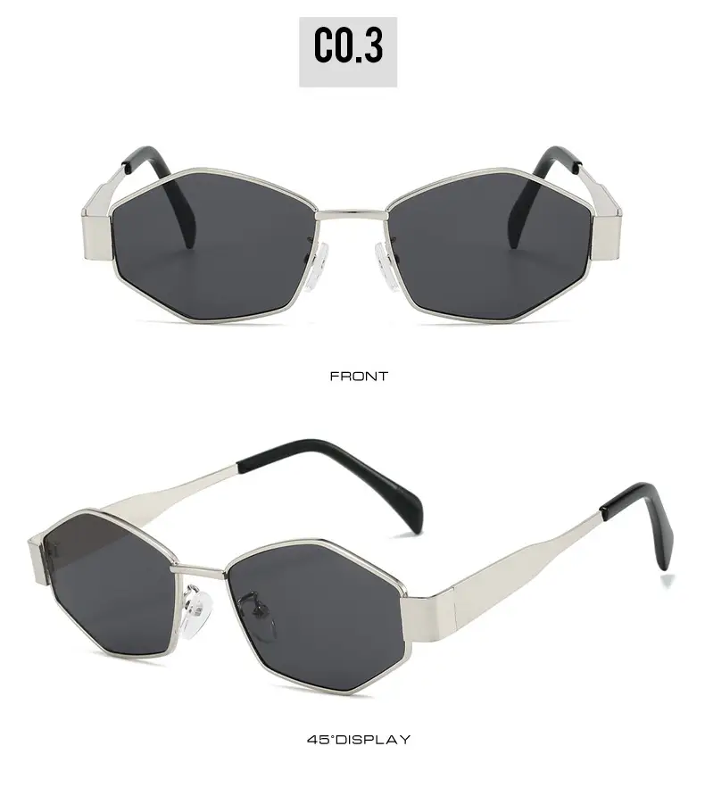 Women's Silver Gray Diamond Sunglasses for Summer — feature 23