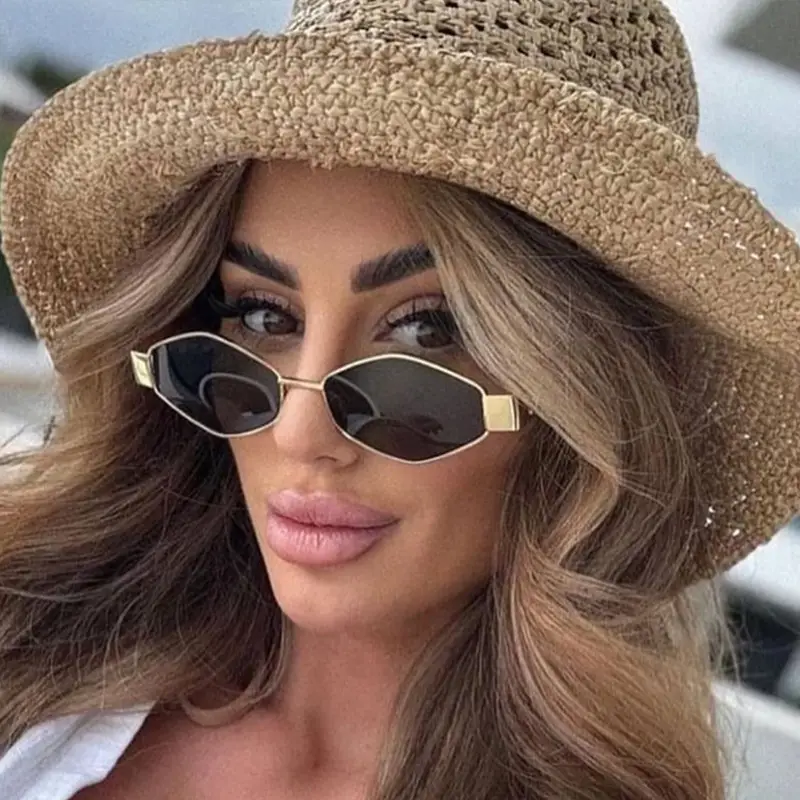 Women's Silver Gray Diamond Sunglasses for Summer — feature 6