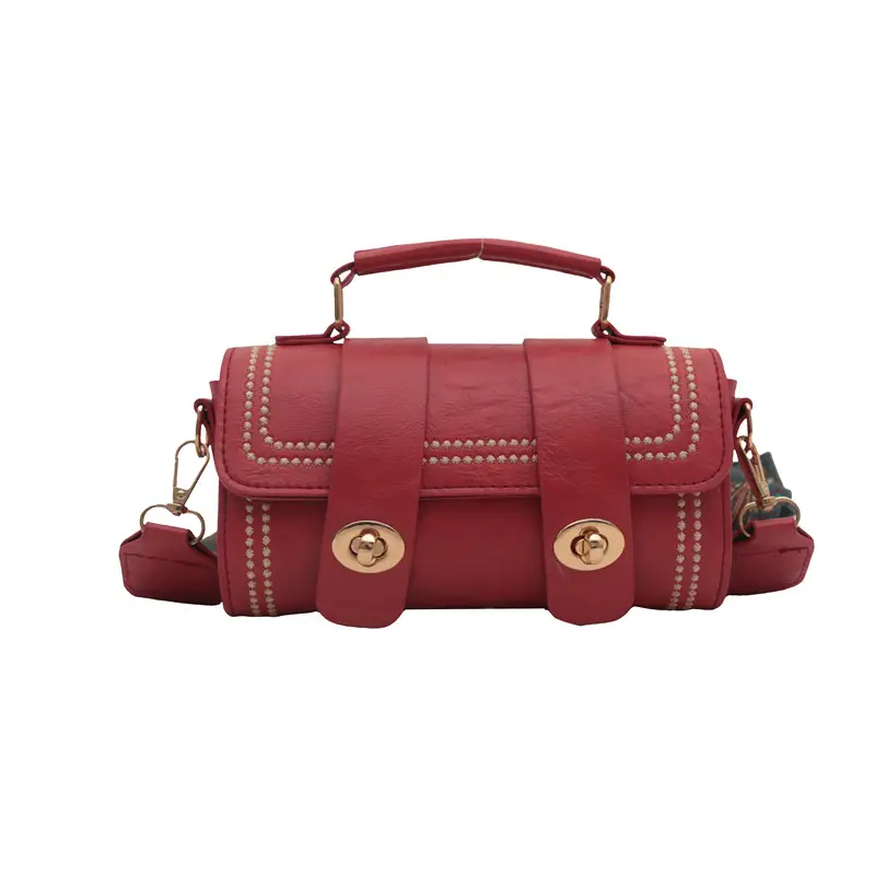 Green Leather Butterfly Bag with Gold Plated Hardware - Image 10