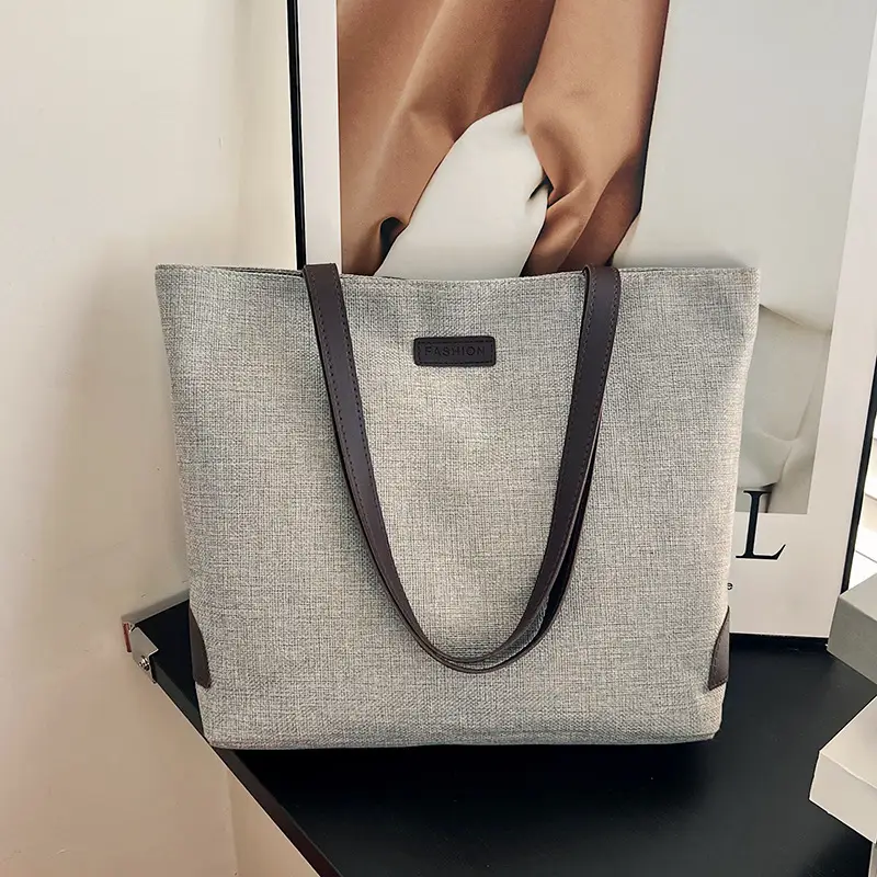 Cotton Linen Casual Tote Bag Large Capacity Cross-border Wholesale - Image 5