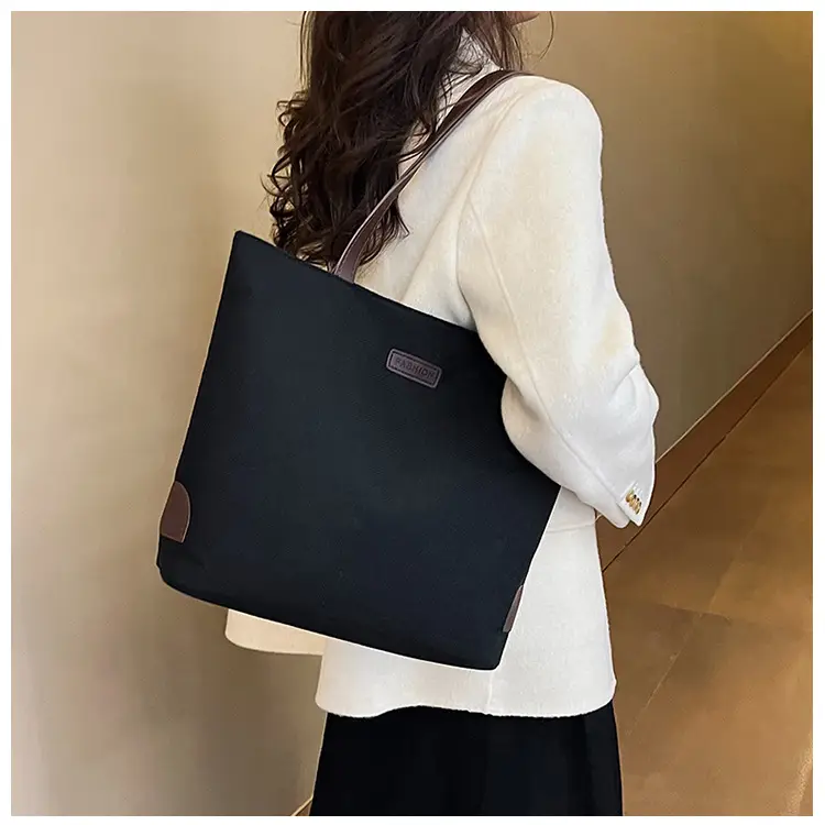 Cotton Linen Casual Tote Bag Large Capacity Cross-border Wholesale — feature 12