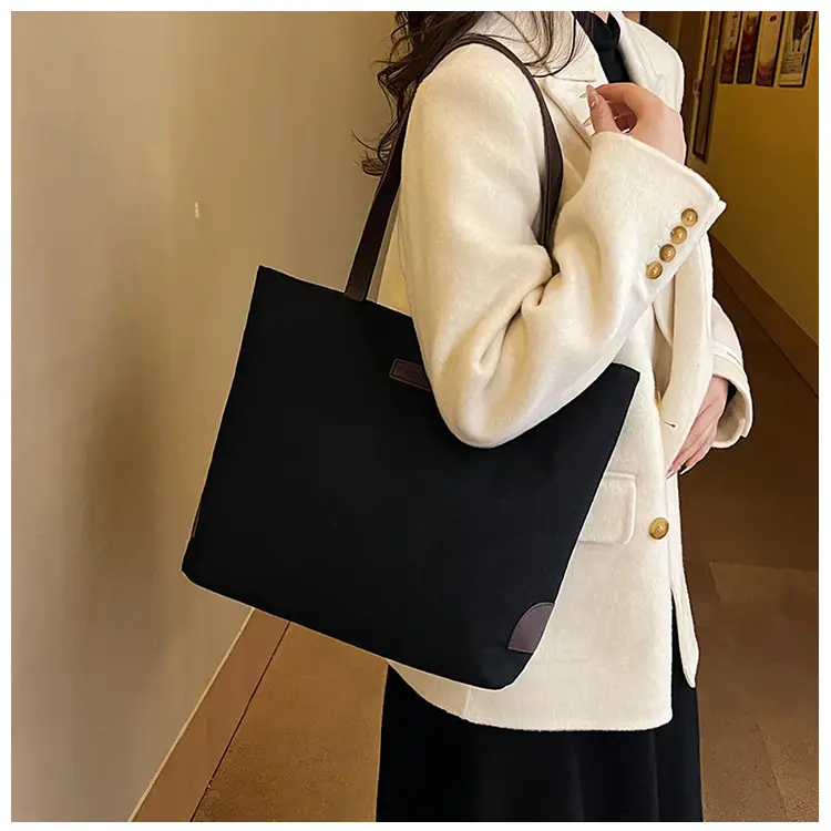 Cotton Linen Casual Tote Bag Large Capacity Cross-border Wholesale — feature 14