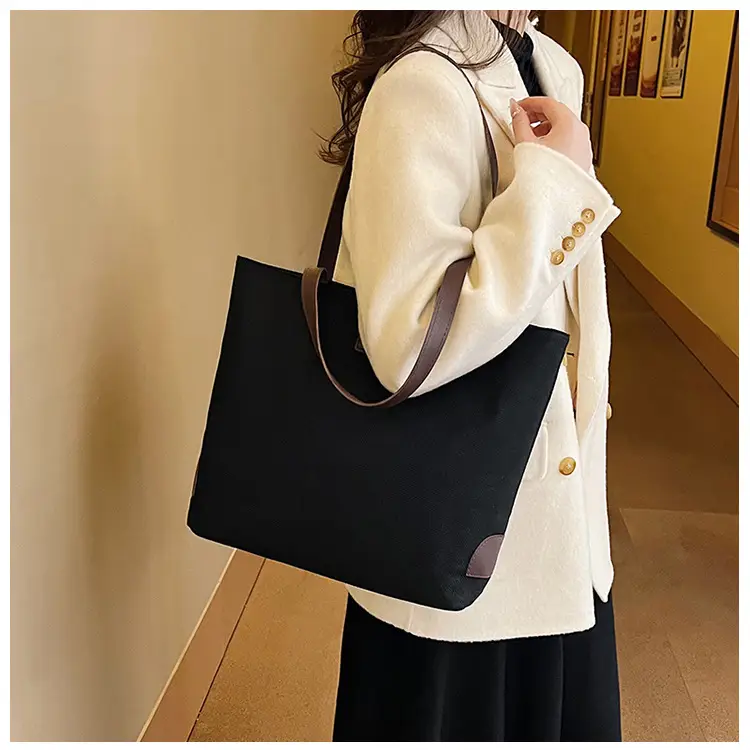 Cotton Linen Casual Tote Bag Large Capacity Cross-border Wholesale — feature 15