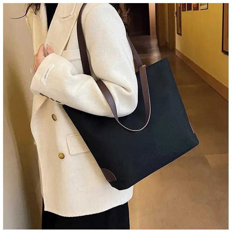 Cotton Linen Casual Tote Bag Large Capacity Cross-border Wholesale — feature 17