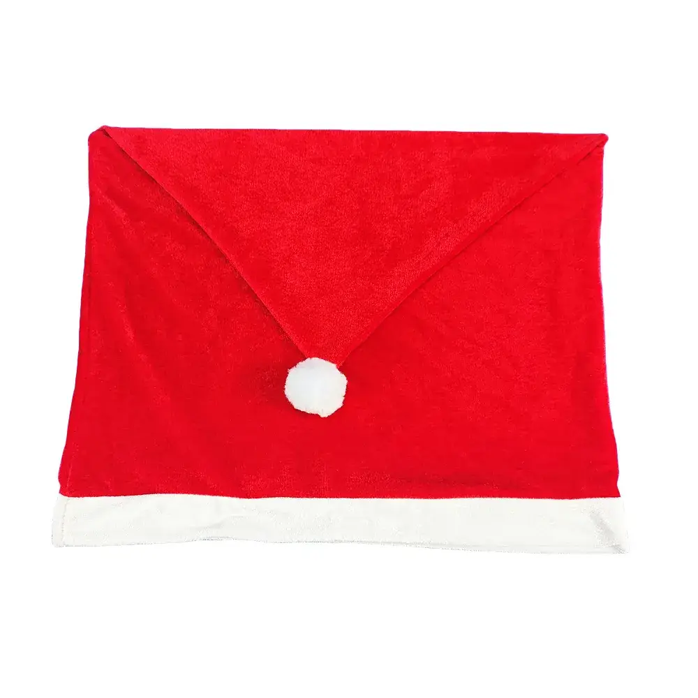 Red Santa Hat Chair Cover for Holiday Decor - Image 5