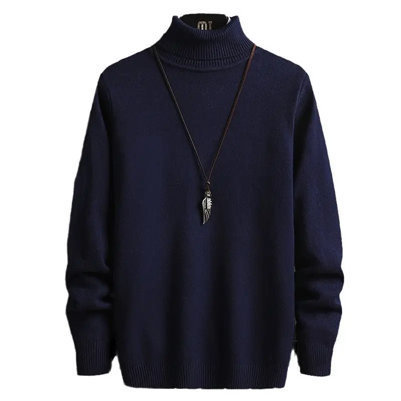 Men's Brown High Collar Sweatshirt Winter Base - Image 28