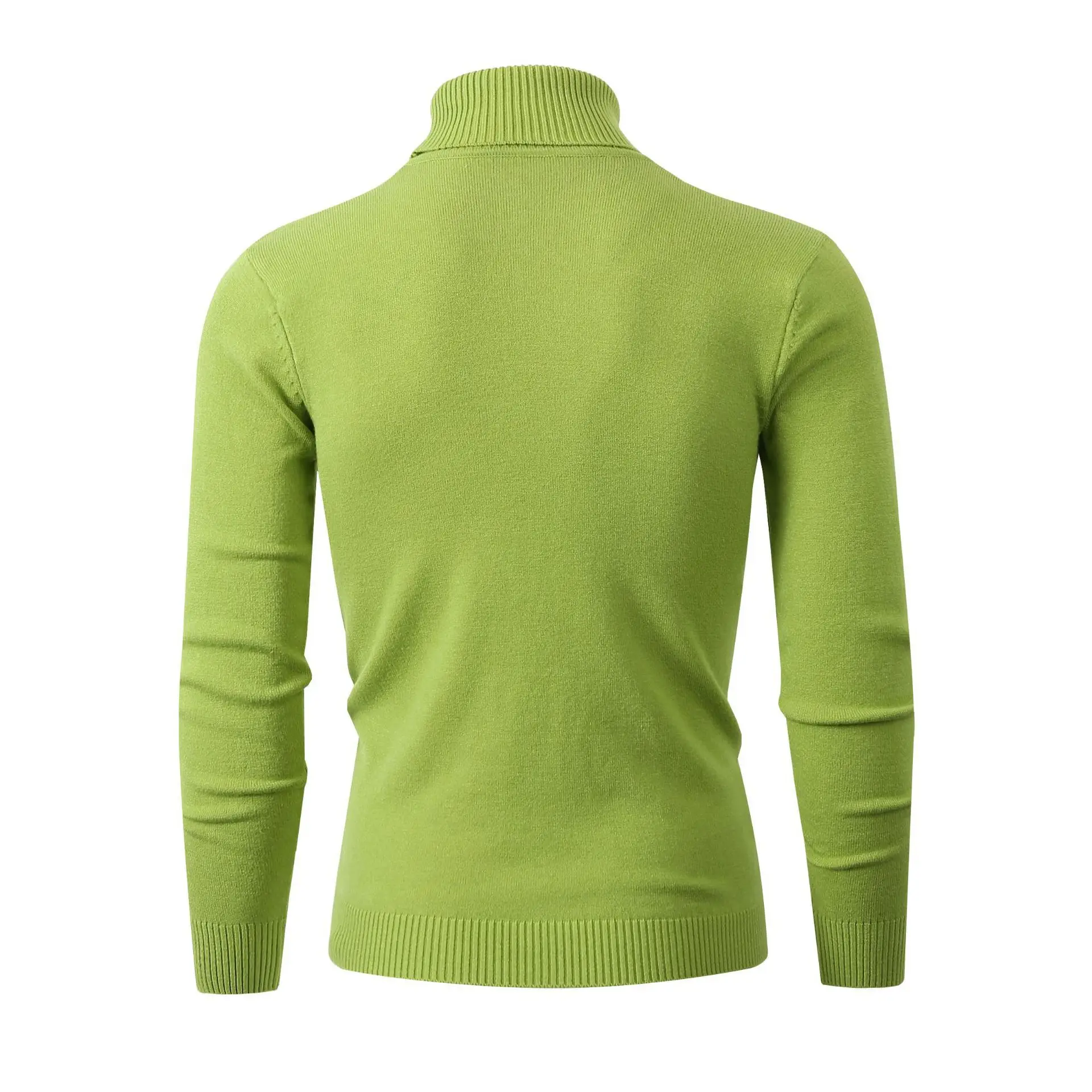 Men's Brown High Collar Sweatshirt Winter Base — feature 5