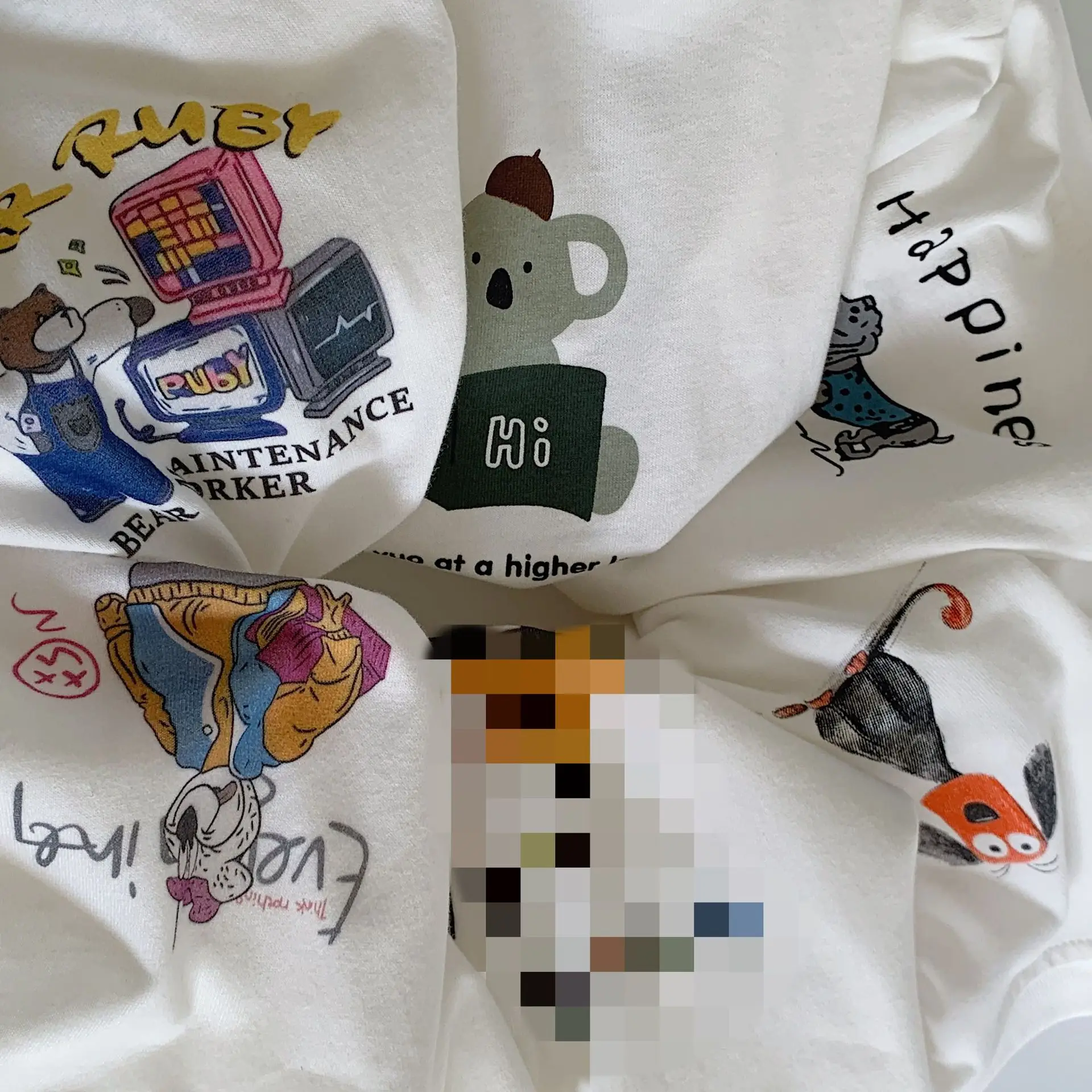 Mai Bao Kids Cotton T-Shirt White Long Sleeve 2026 - Image 9