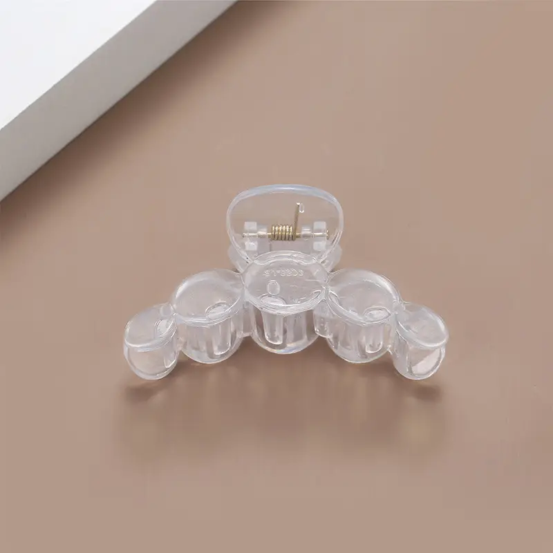 Large Transparent Square Hairpin with Five-Circle Streamer Design - Image 23