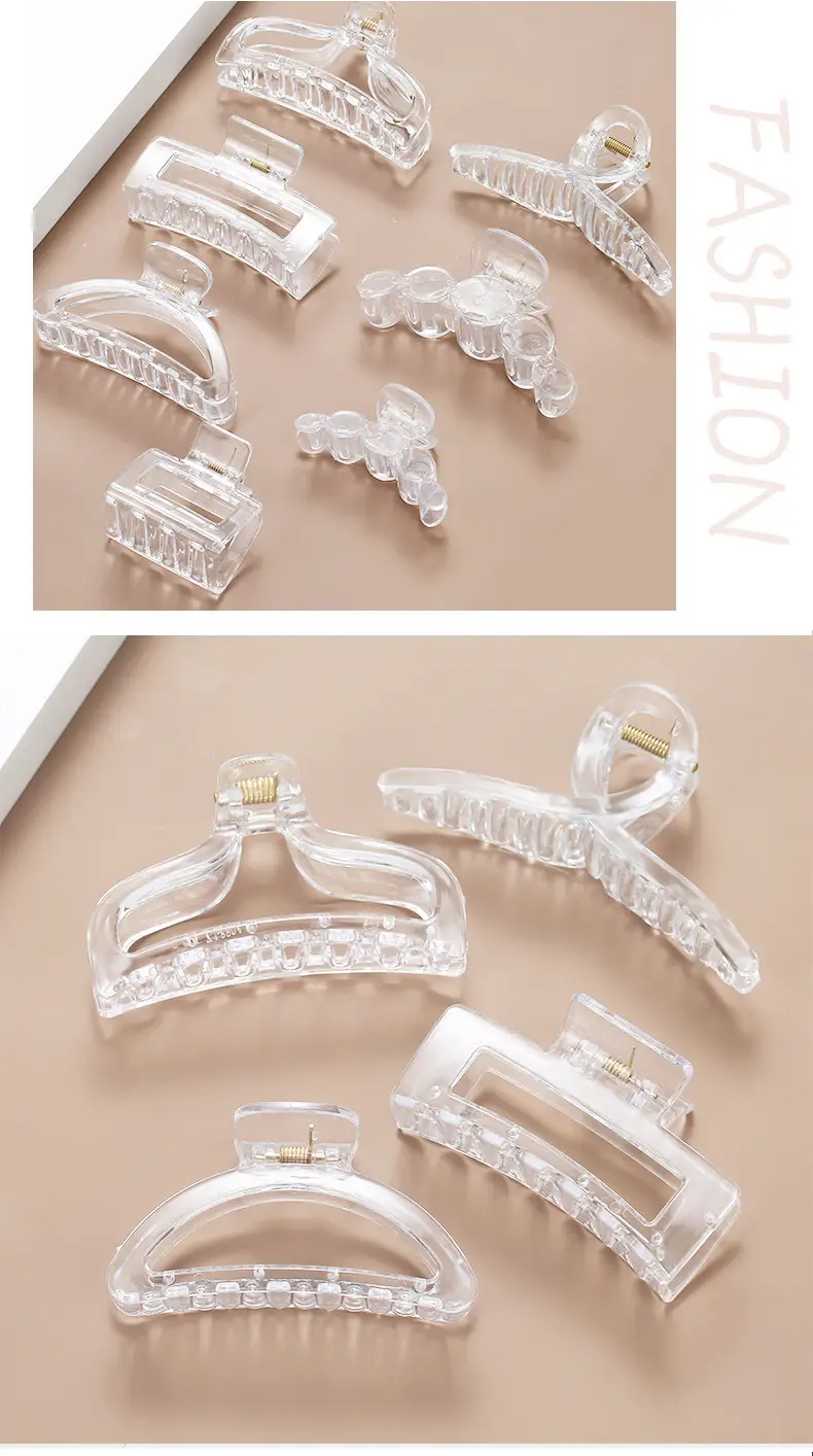 Large Transparent Square Hairpin with Five-Circle Streamer Design — feature 3