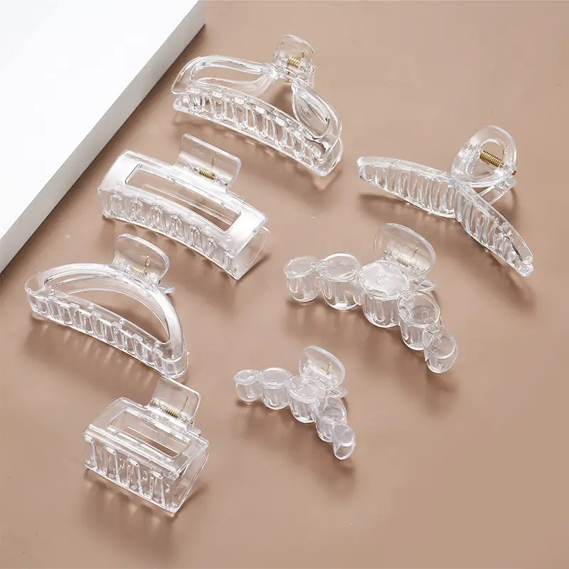 Large Transparent Square Hairpin with Five-Circle Streamer Design — feature 4