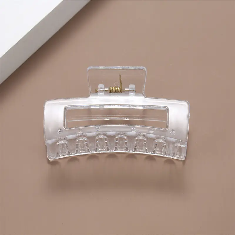 Large Transparent Square Hairpin with Five-Circle Streamer Design — feature 9