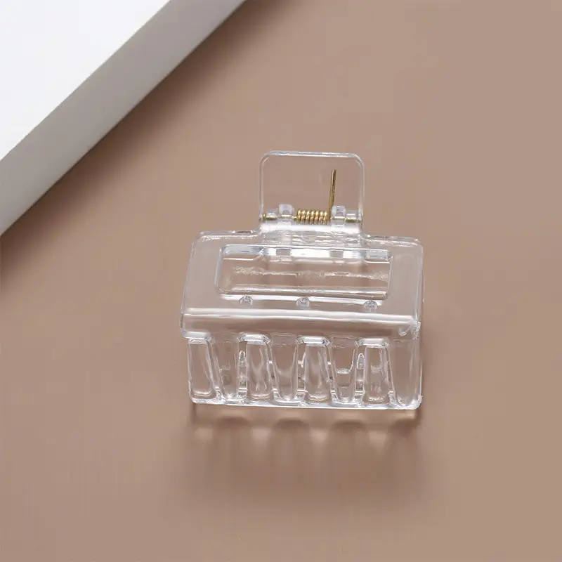 Large Transparent Square Hairpin with Five-Circle Streamer Design - Image 5